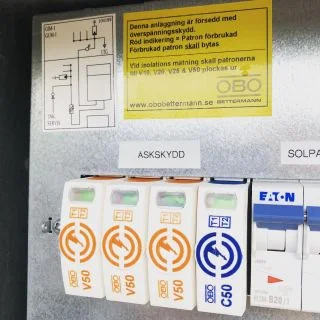 Installation av åskskydd för känslig teknikutrustning